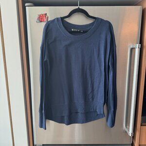 Athleta Pullover Crewneck Sweater with Thumbholes, Nirvana Fabric